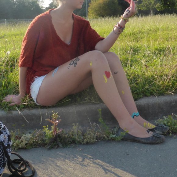 Burnt Sienne Poncho - Picture 6 of 6